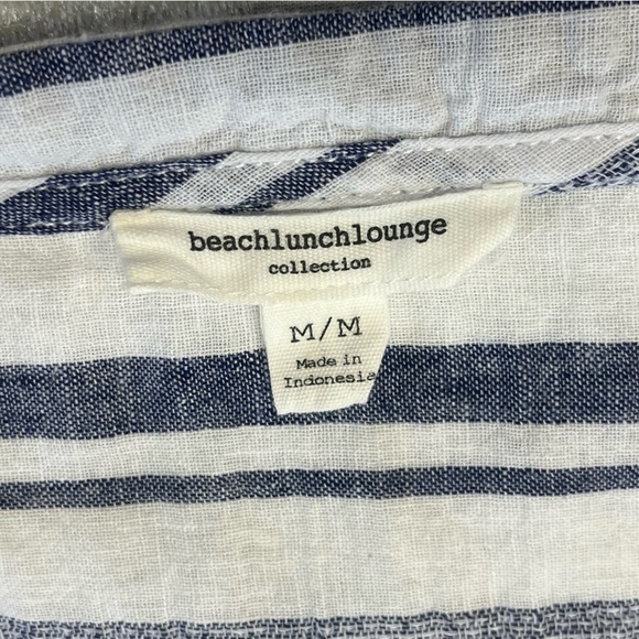 Beachlunchlounge Sleeveless Tunic Top Cotton Linen Blend Size Medium - Picture 3 of 6